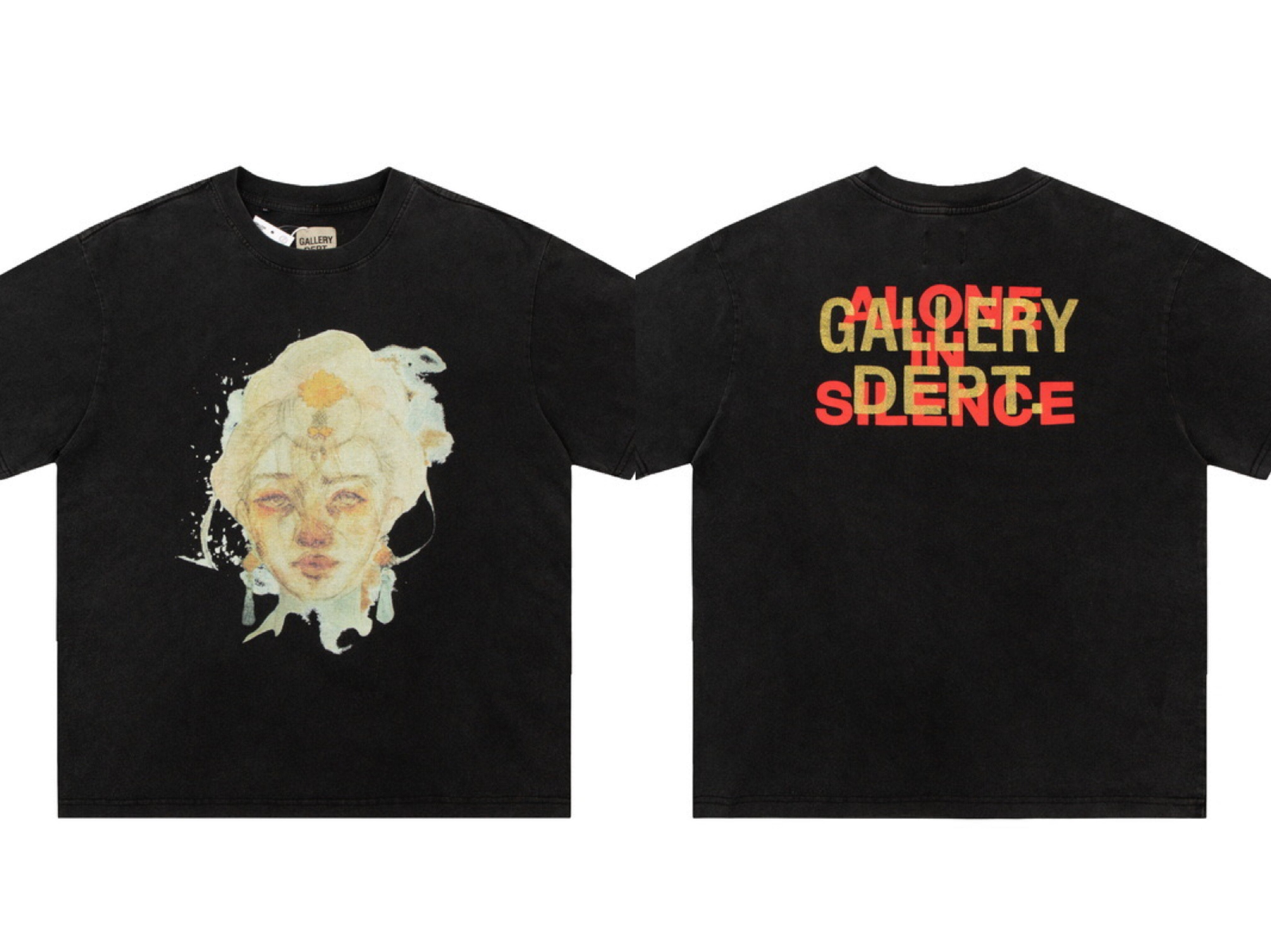 Gallery Dept Watercolor Portrait Dual Print Cotton Tee
