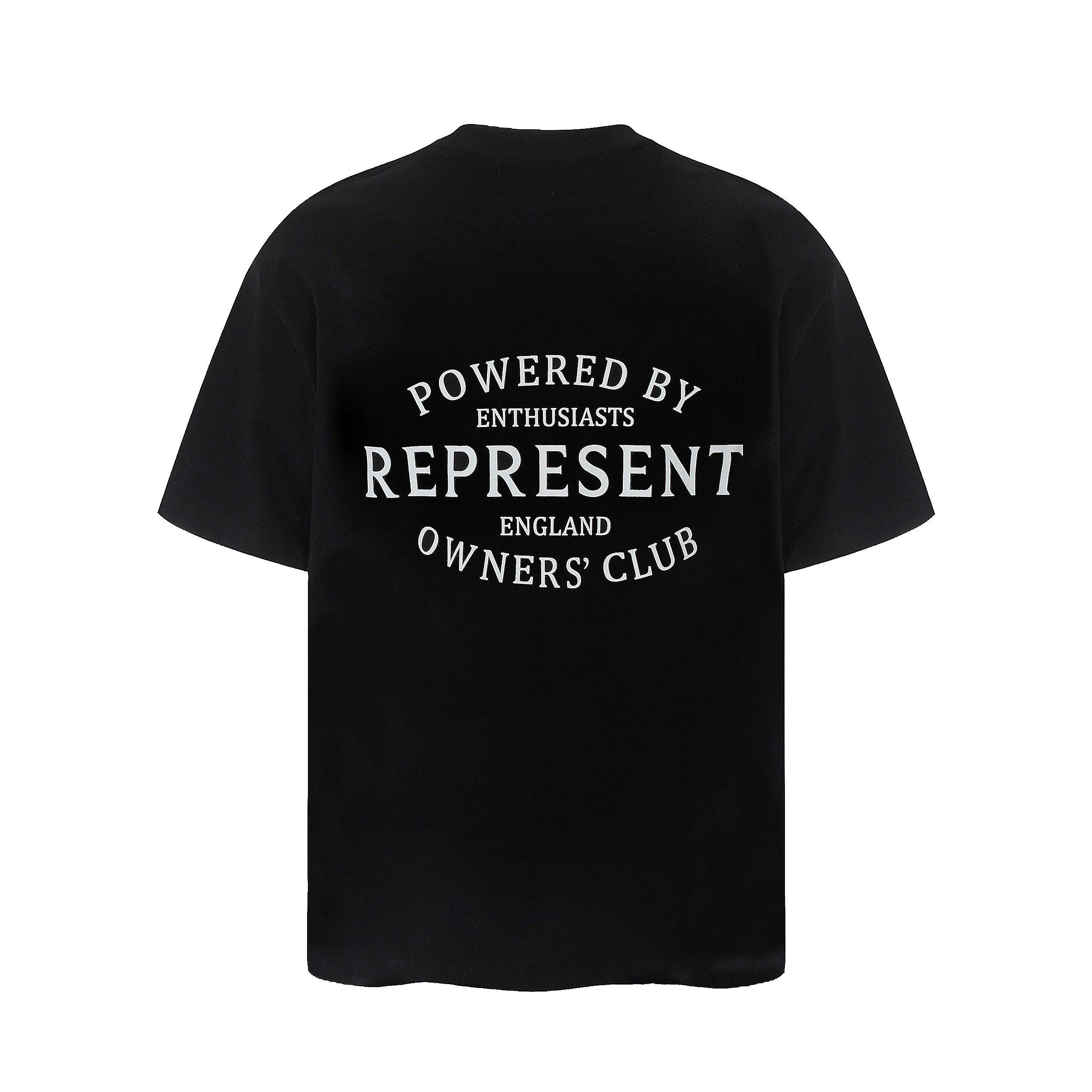 Represent Powered By Enthusiasts Chest & Back Letter Graphic Boxy Fit Loose Short‑Sleeve Top Men Women Casual Street T‑Shirt