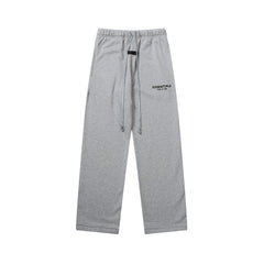 Essentials Drawstring Elastic Waist Straight Leg Jogger Pants