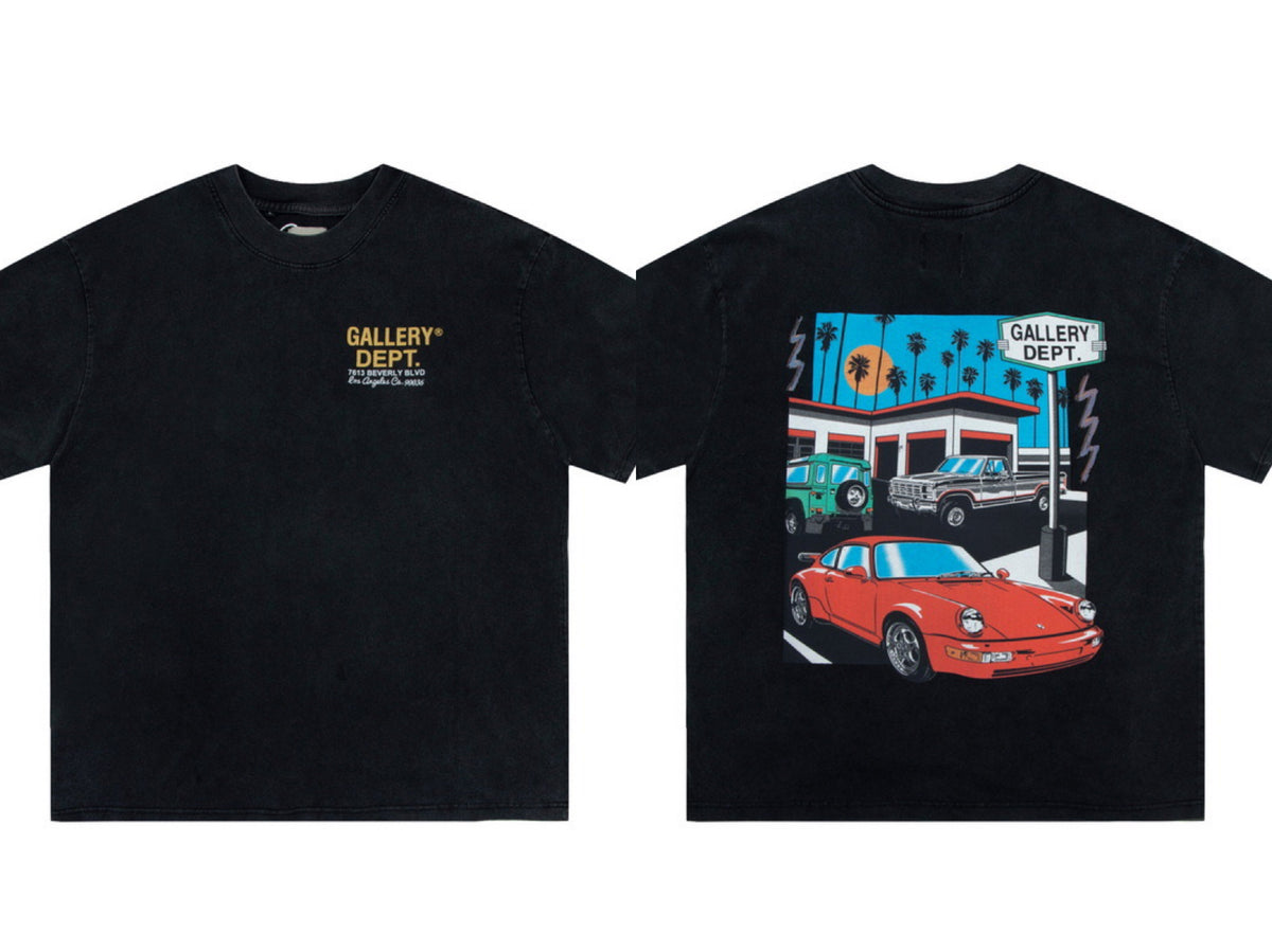 Gallery Dept LA Sunset Car Heavyweight Black Tee