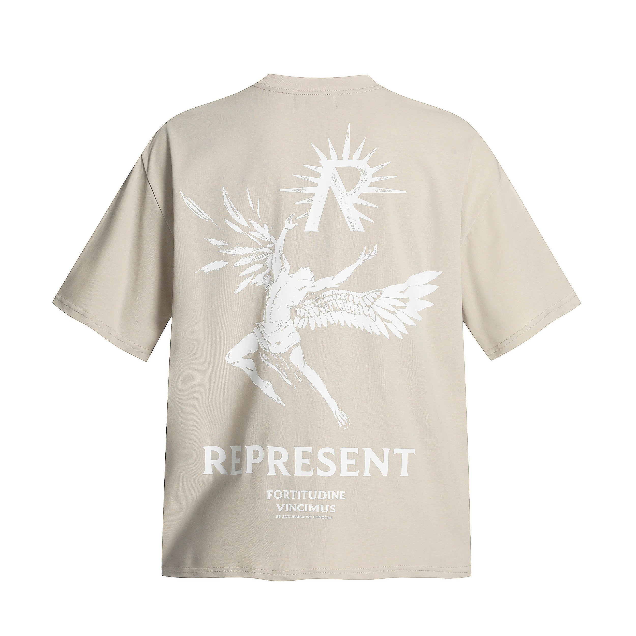 Represent Icarus Winged Angel Dual‑Side Print Boxy Fit Short‑Sleeve Top Men Women Vintage Street T‑Shirt