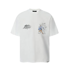 Represent Godspeed Angel Figure Graphic Oversized Heavyweight Cotton Unisex T‑Shirt