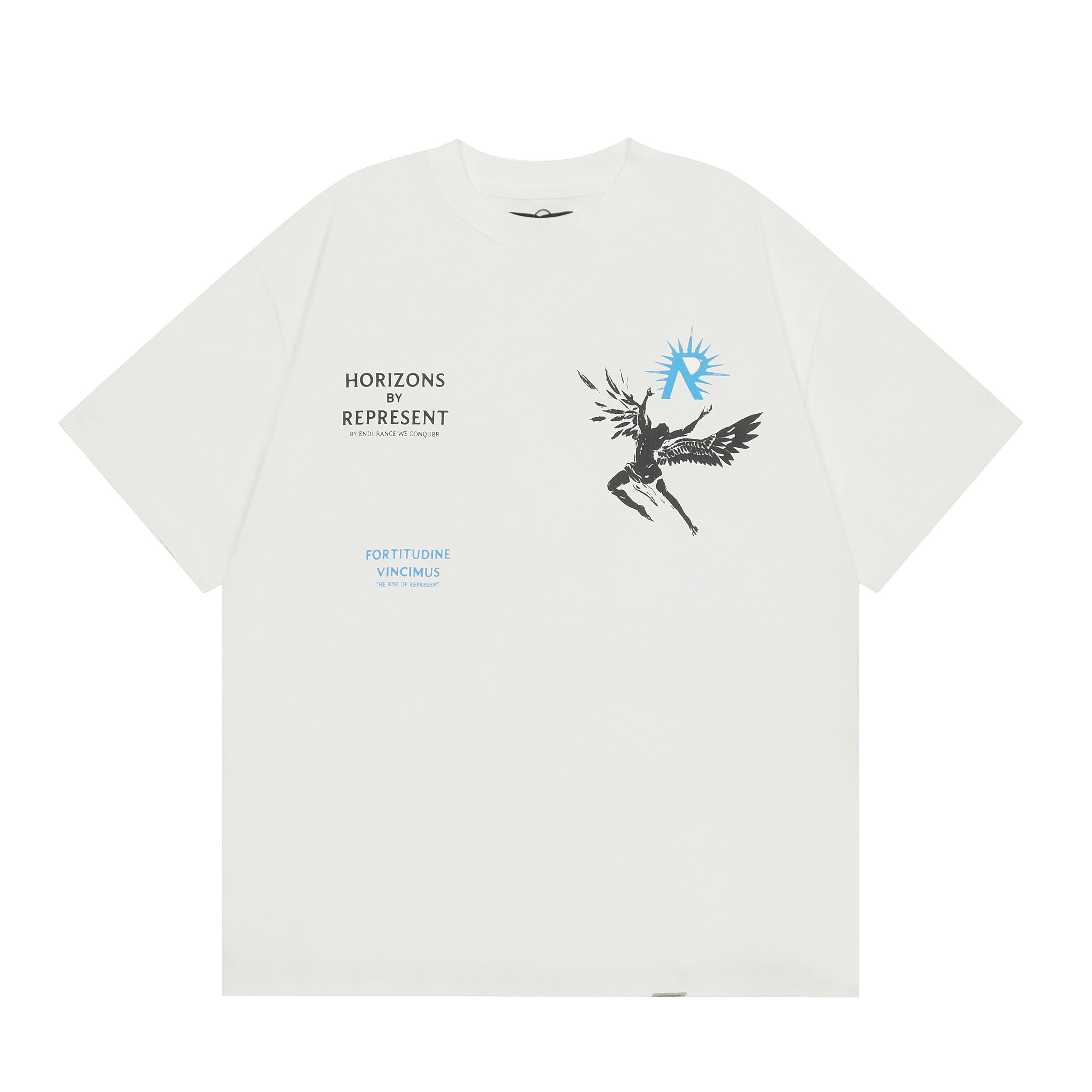 Represent Icarus Winged Angel Dual‑Side Print Boxy Fit Short‑Sleeve Top Men Women Vintage Street T‑Shirt