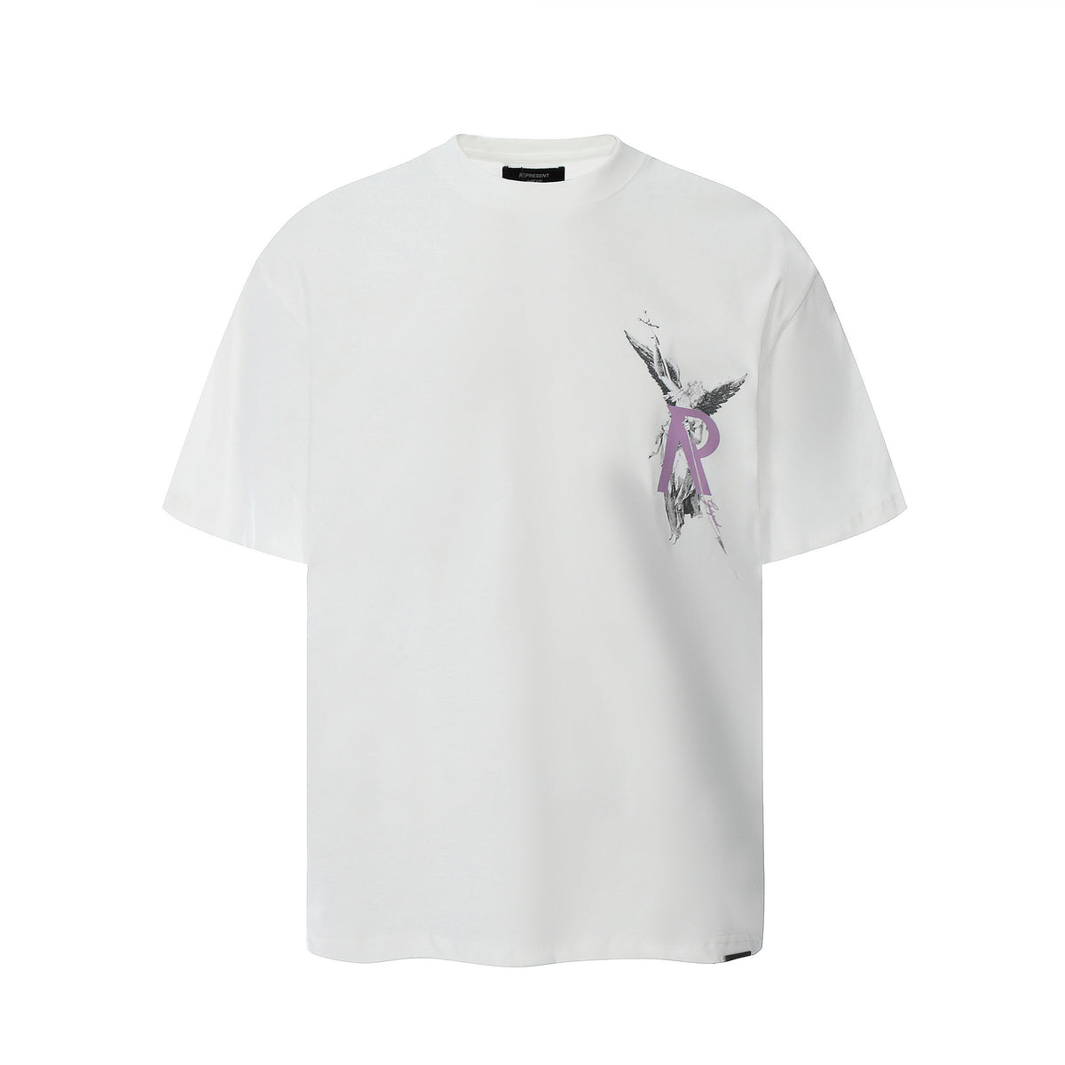 Represent Vintage Sketch Archangel Graphic Chest & Back Logo Loose Fit Short Sleeve Tee