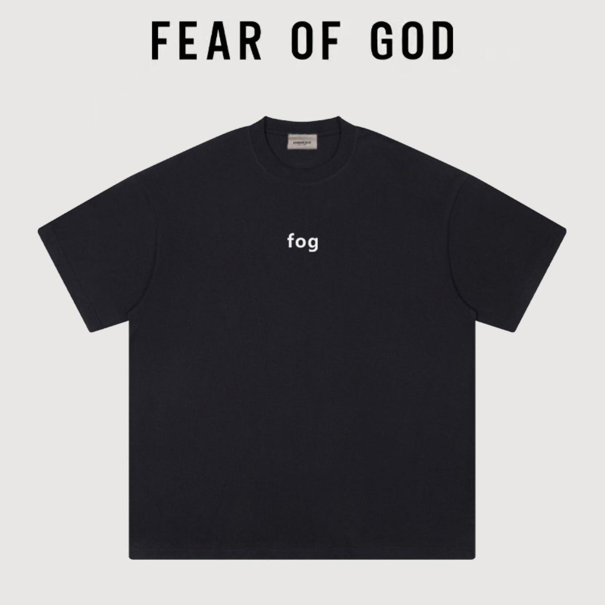 Essentials FOG Minimal Chest Letter Heavyweight Cotton T‑Shirt Boxy Loose Fit Streetwear Tee