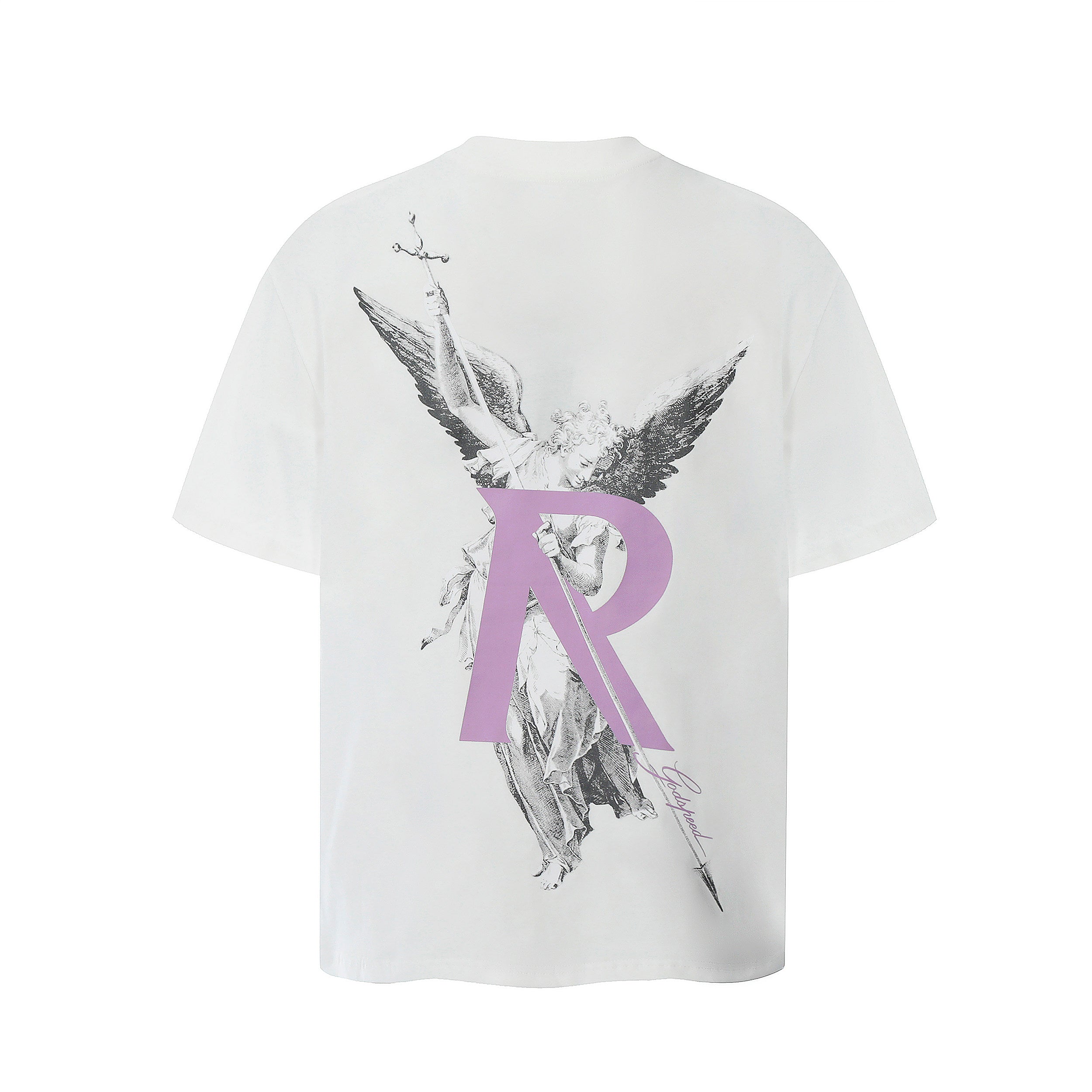 Represent Vintage Sketch Archangel Graphic Chest & Back Logo Loose Fit Short Sleeve Tee