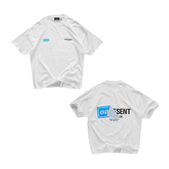 Represent Vintage Washed White Oasis Sticker Patch Dual Side Print T-Shirt Heavyweight Oversized Minimal British Casual Streetwear Tee