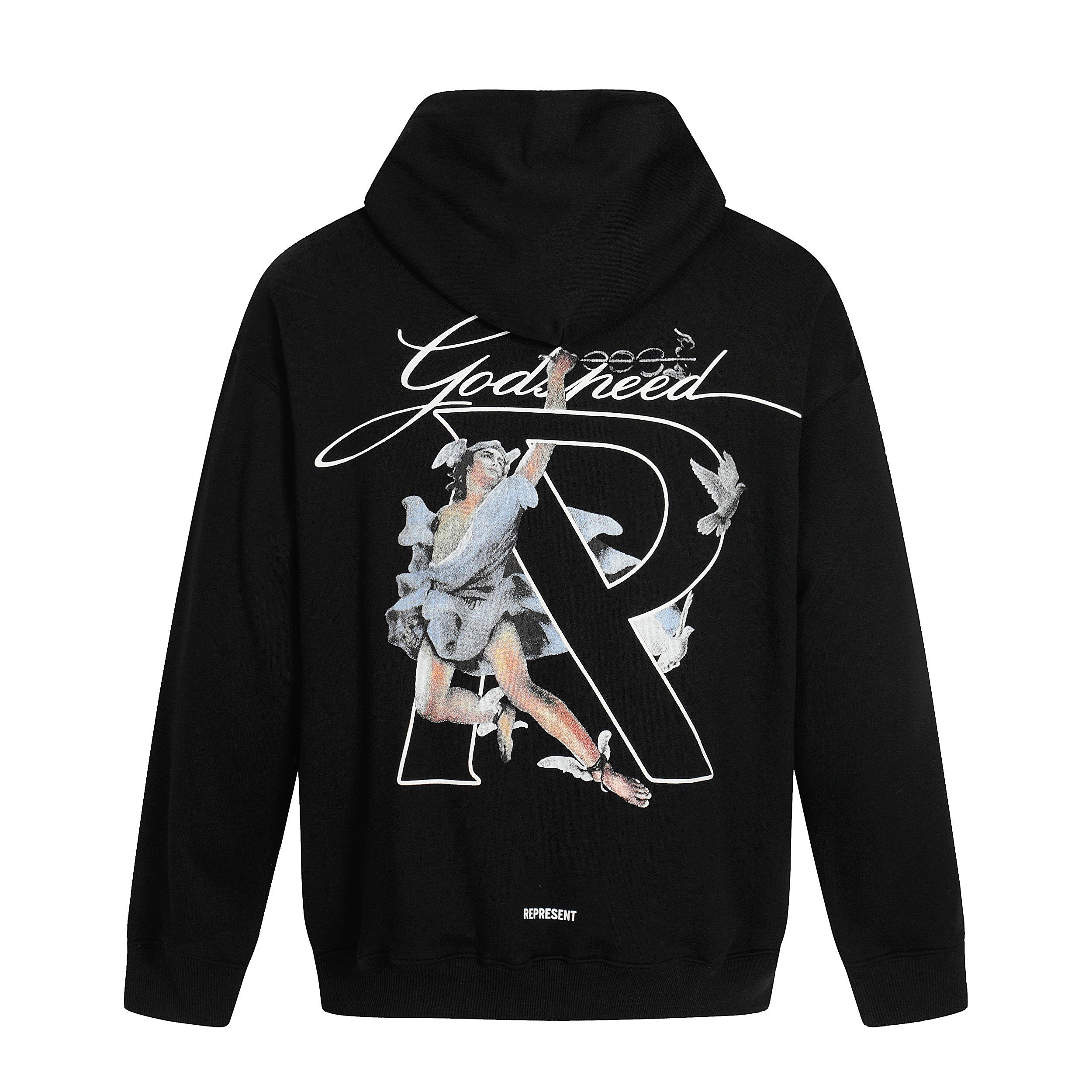 Represent Godspeed Angel Graphic Oversized Pullover Hoodie Unisex