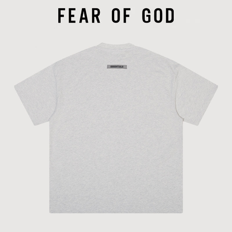 Essentials Vintage Hand Print Oversized Boxy Fit Short Sleeve T‑Shirt