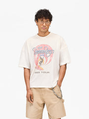 Represent Retro Surf Band Distressed Graphic Short Sleeve T-Shirt