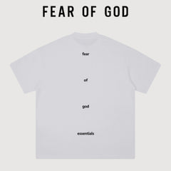 Essentials FOG Minimal Chest Letter Heavyweight Cotton T‑Shirt Boxy Loose Fit Streetwear Tee