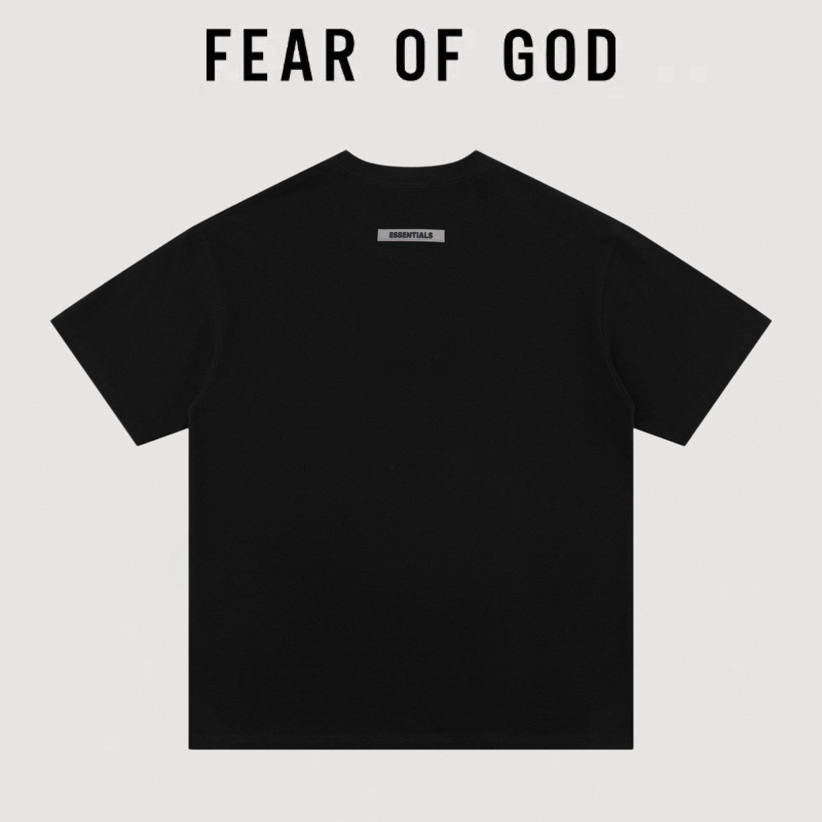 Essentials Minimal Logo Chest Print Oversized Short Sleeve T‑Shirt