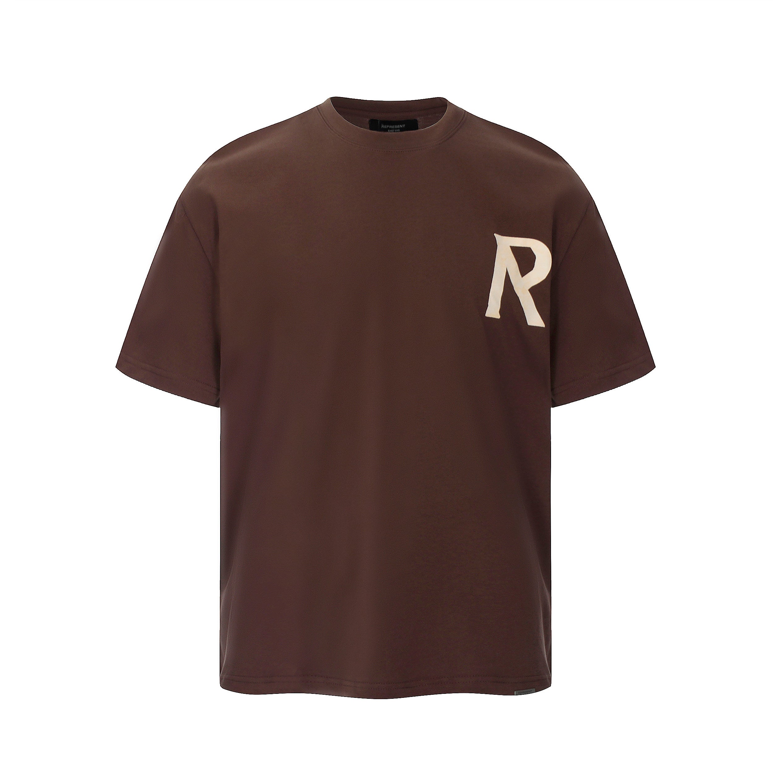 Represent Tape Style R Graphic Dual‑Side Print Boxy Fit Short‑Sleeve Top Men Women Vintage Street T‑Shirt