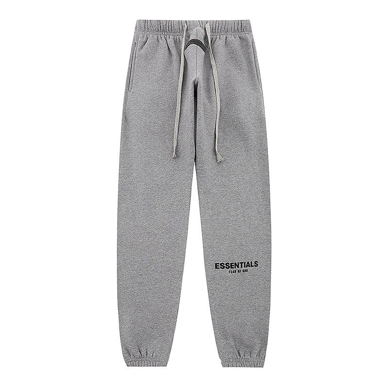 Essentials Men’s Streetwear Fleece Joggers Elastic Waist Cuffed Sweatpants