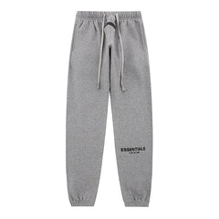 Essentials Men’s Streetwear Fleece Joggers Elastic Waist Cuffed Sweatpants