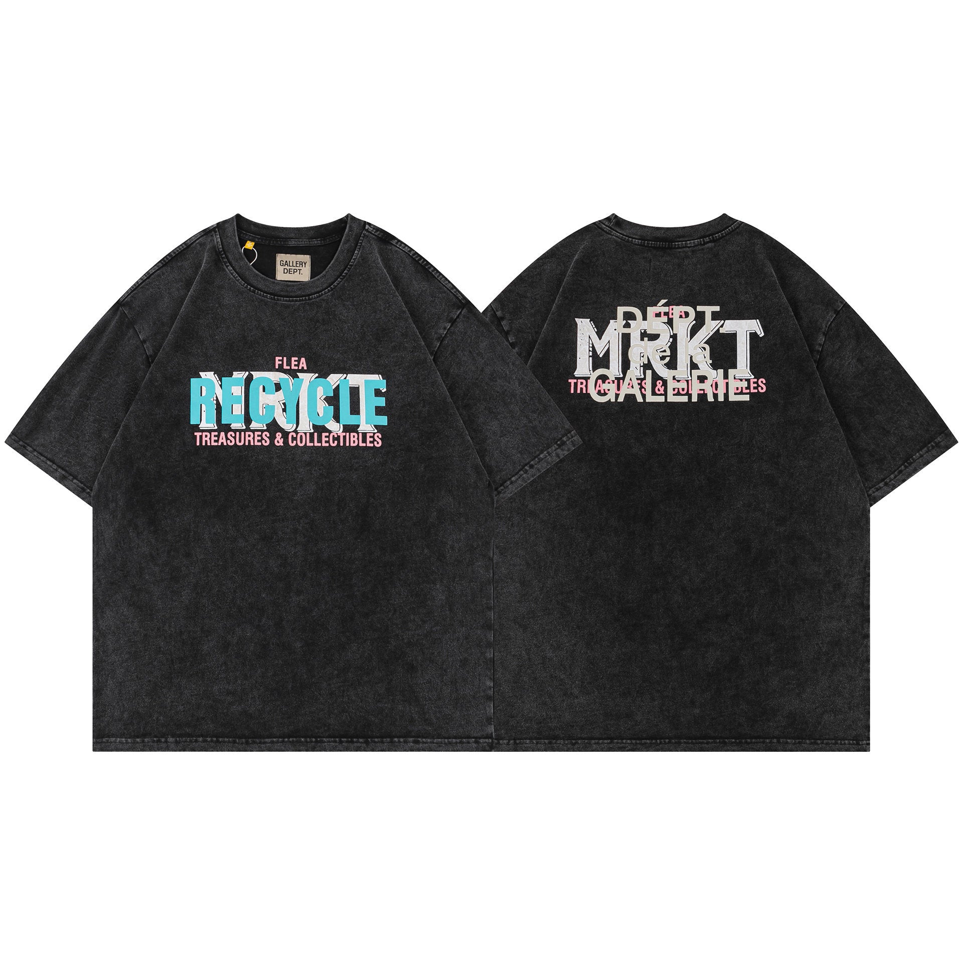 Gallery Dept Recycle Dual Print Cotton Streetwear Tee